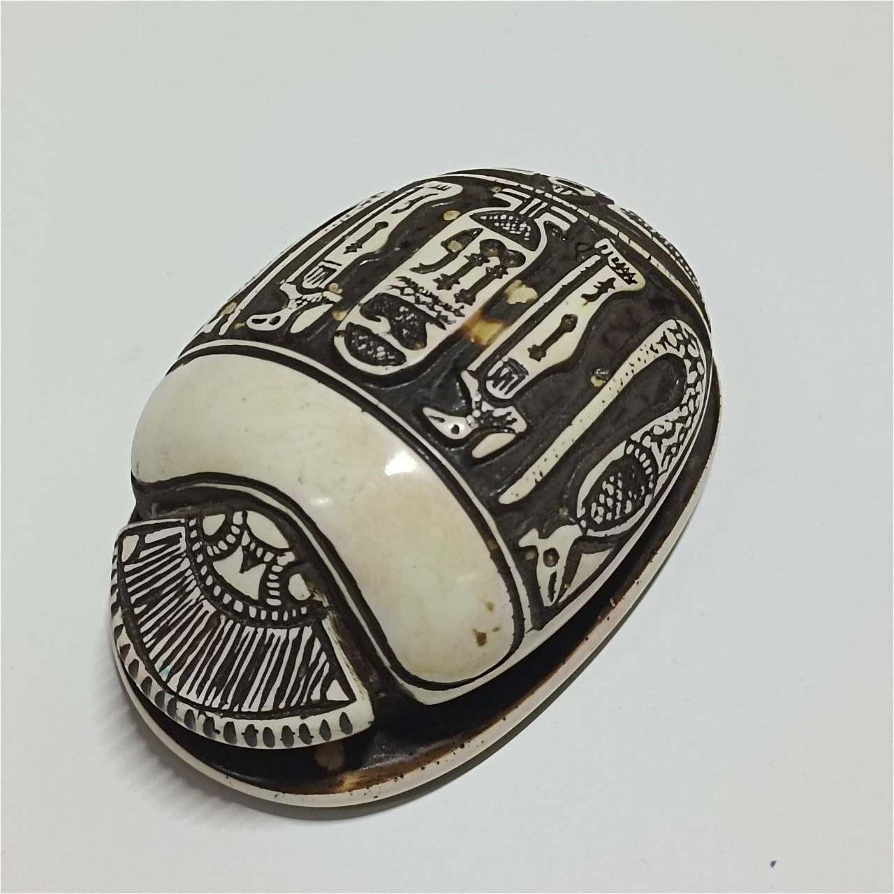Egyptian Scarab, Hieroglyphic Ancient Style, Egyptian Heritage Collectible Decor Egyptian Scarab, Hieroglyphic Ancient Style, Egyptian Heritage Collectible Decor