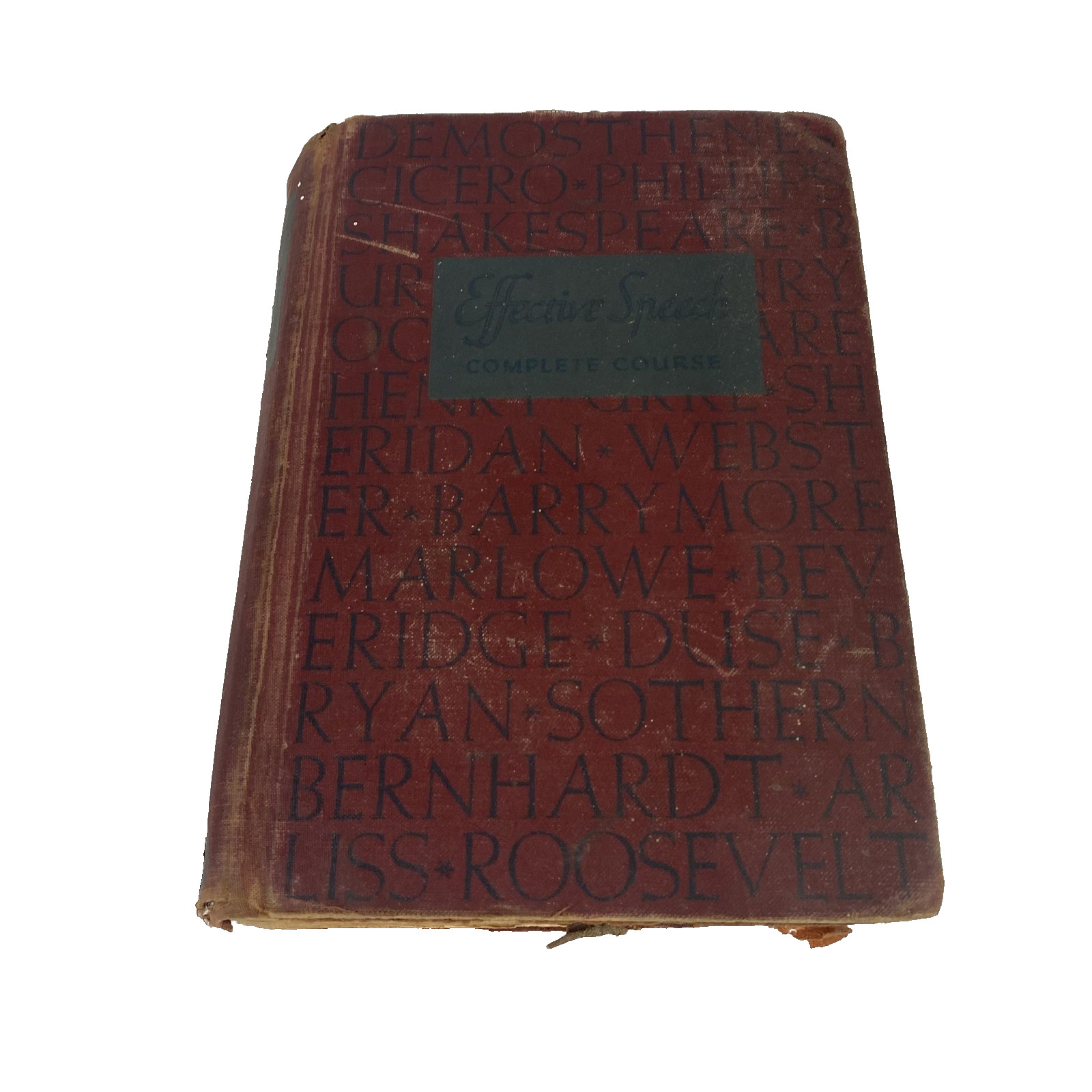 Vintage Effective Speech Course Book 1937 Hardcover Gough Public Speaking Guide