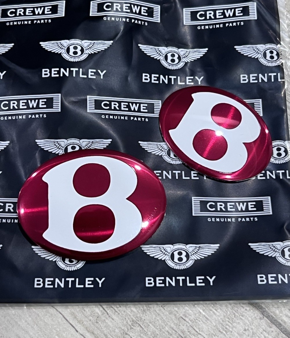 Hood & Trunk B emblem badge for Bentley Continental GT GTc Flying Spur
