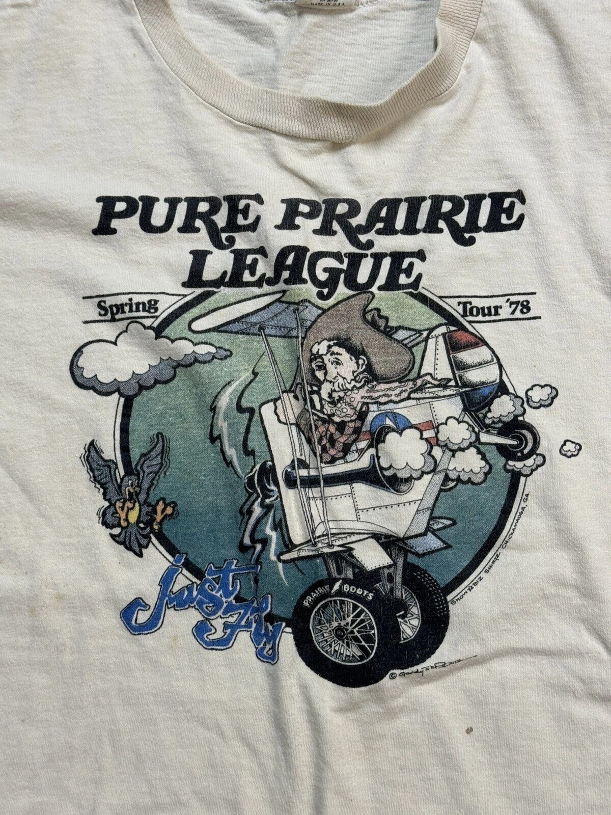 VTG 1978 Pure Prairie League Band Tour T-Shirt S to 5XL VTG 1978 Pure Prairie League Band Tour T-Shirt S to 5XL