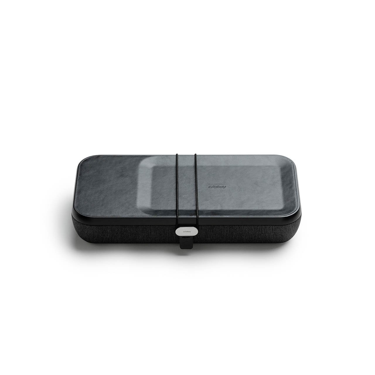 Orbitkey NEST Portable & Custom Desk Organizer Case with Wireless Charger, Black