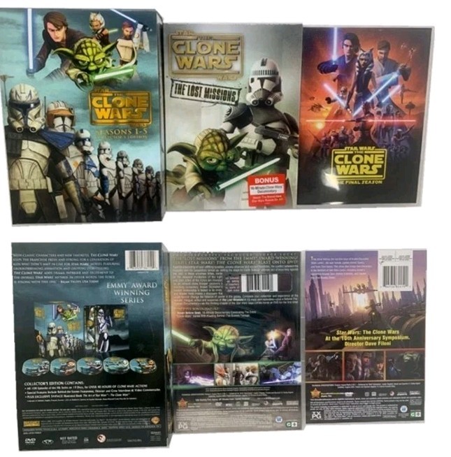 New Star Wars: The Clone Wars Complete Series DVD Box Set Brand New New Star Wars: The Clone Wars Complete Series DVD Box Set Brand New