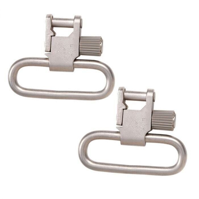Uncle Mike\'s 1.25\'\' Quick Detach Super Sling Swivel Pair Stainless Uncle Mike\'s 1.25\'\' Quick Detach Super Sling Swivel Pair Stainless