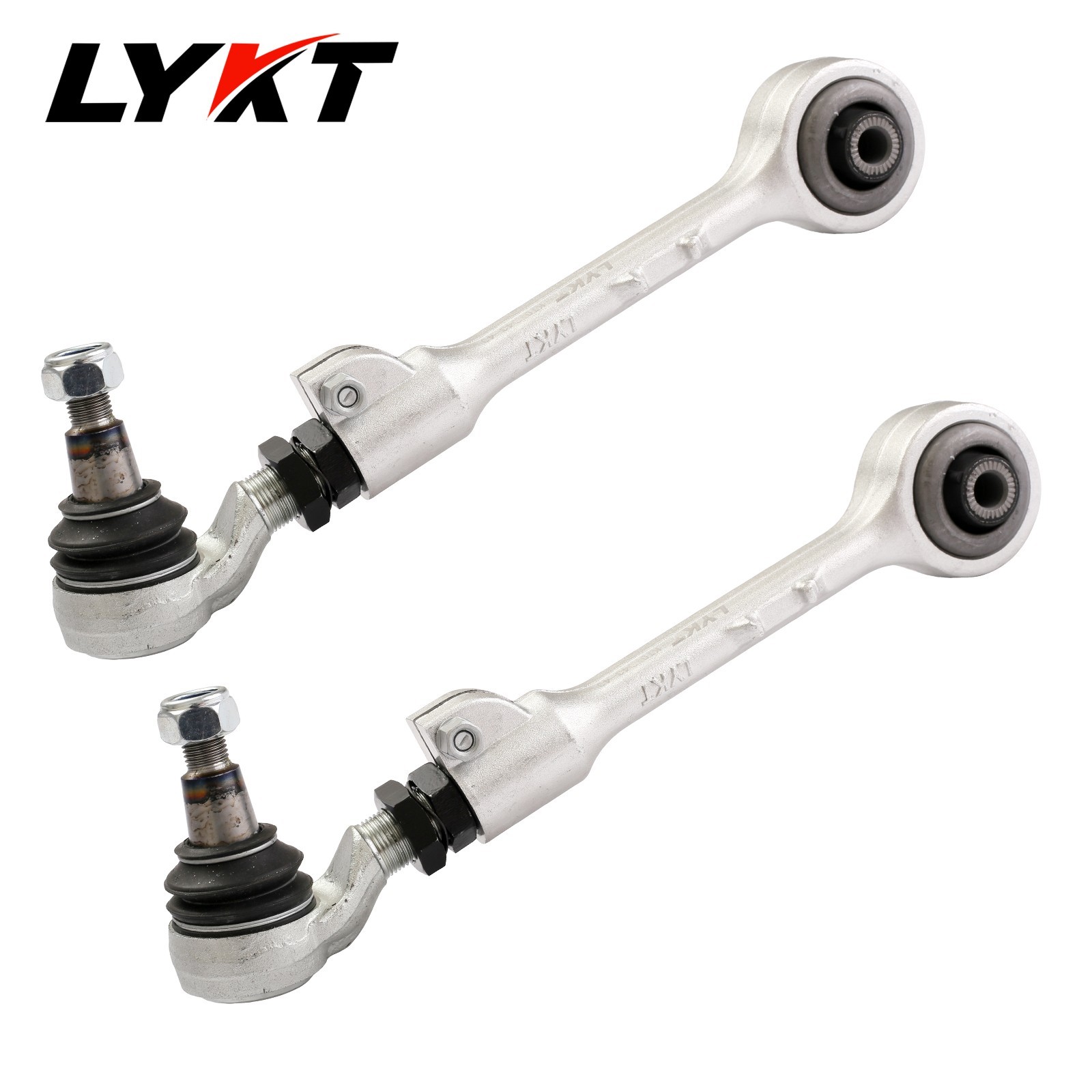 LYKT 2pcs Adjustable Front Camber Control Arms Kit for BMW 11-17 X3、15-18 X4