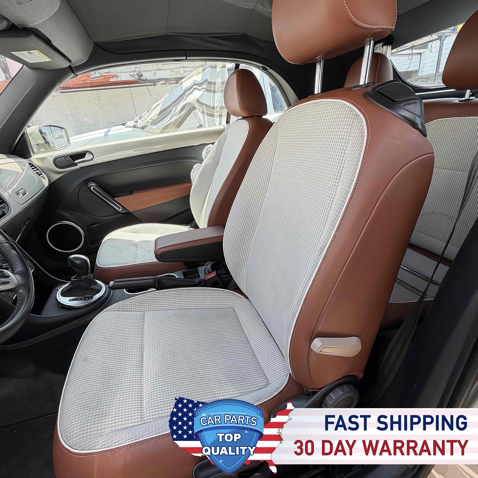 12-19 Volkswagen Beetle Front Complete Seat Cushion Full Set With Door Panel