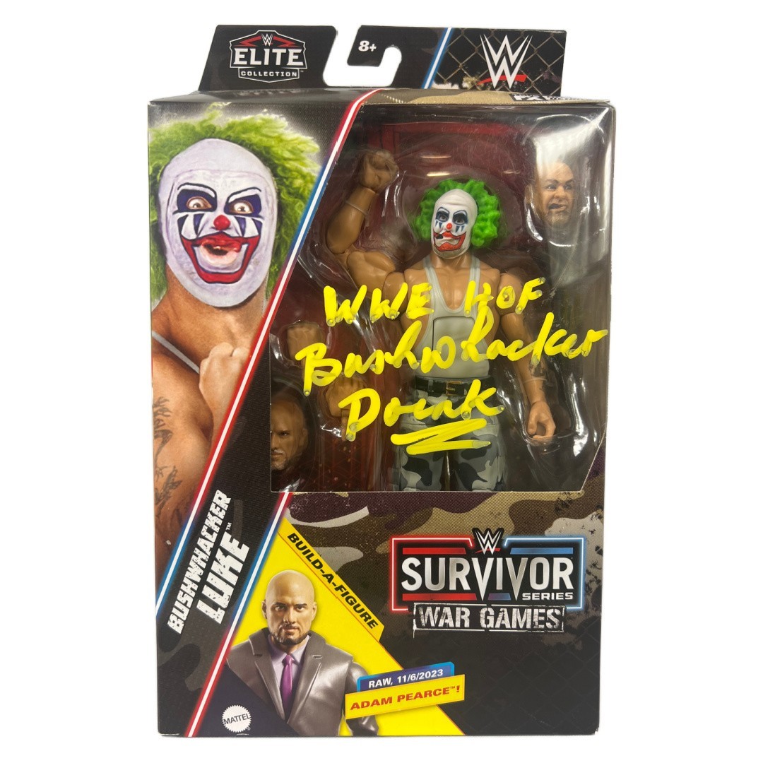 Bushwhacker Luke autographed signed inscribed wrestling figure WWF WWE JSA