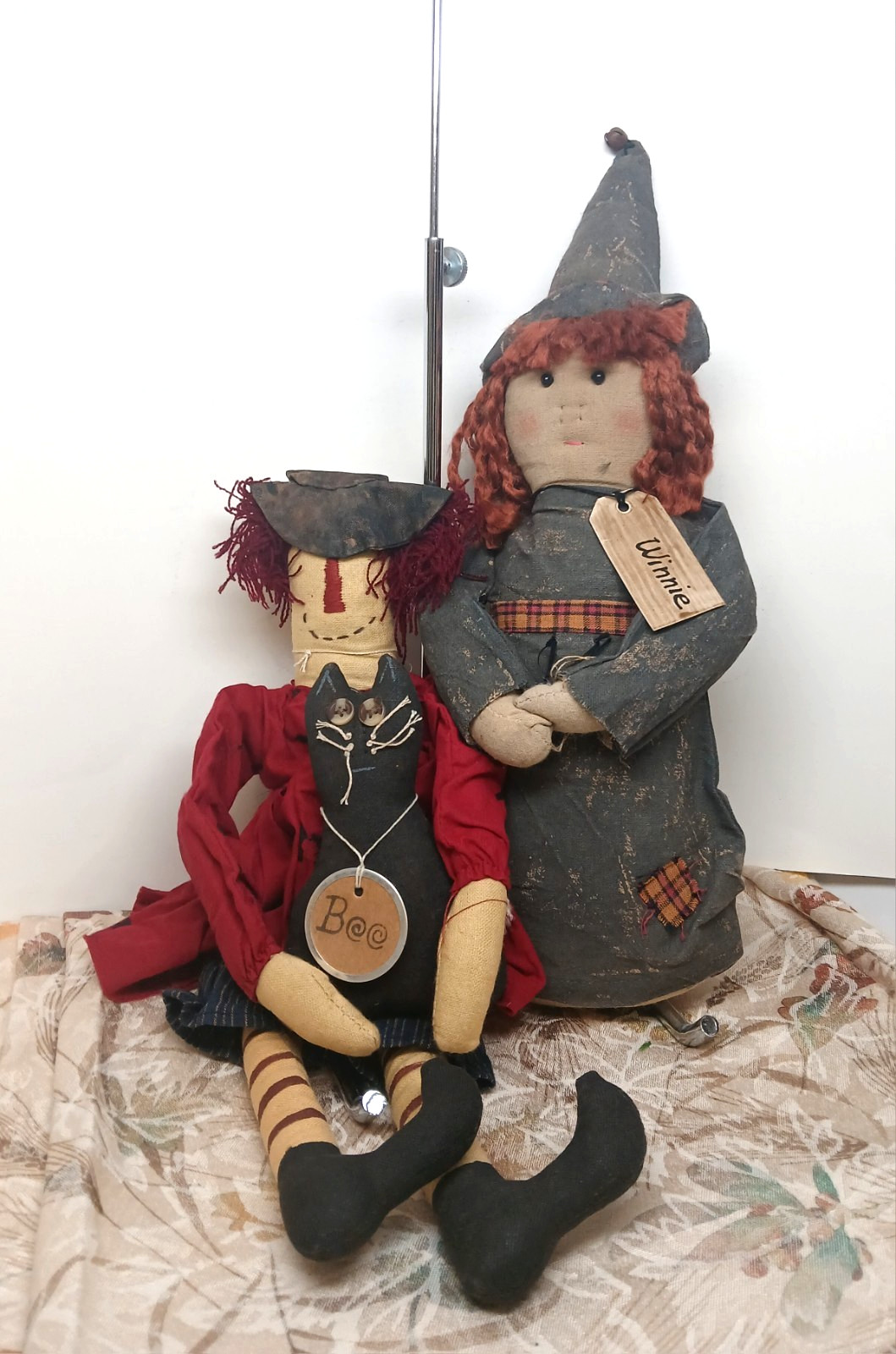 Pearson's Simply Primitive Halloween 2 Sister Witches / Whimsical / Folk Art Pearson's Simply Primitive Halloween 2 Sister Witches / Whimsical / Folk Art