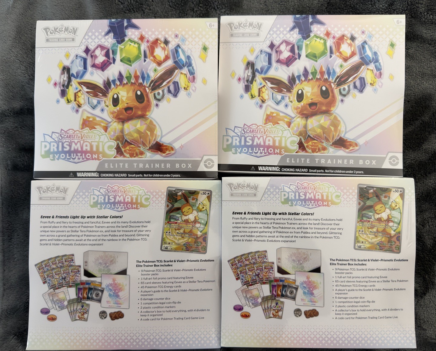 Prismatic Evolution Pokémon Elite Trainer Box ETB x4 SEALED Pokémon SHIPS ASAP Prismatic Evolution Pokémon Elite Trainer Box ETB x4 SEALED Pokémon SHIPS ASAP