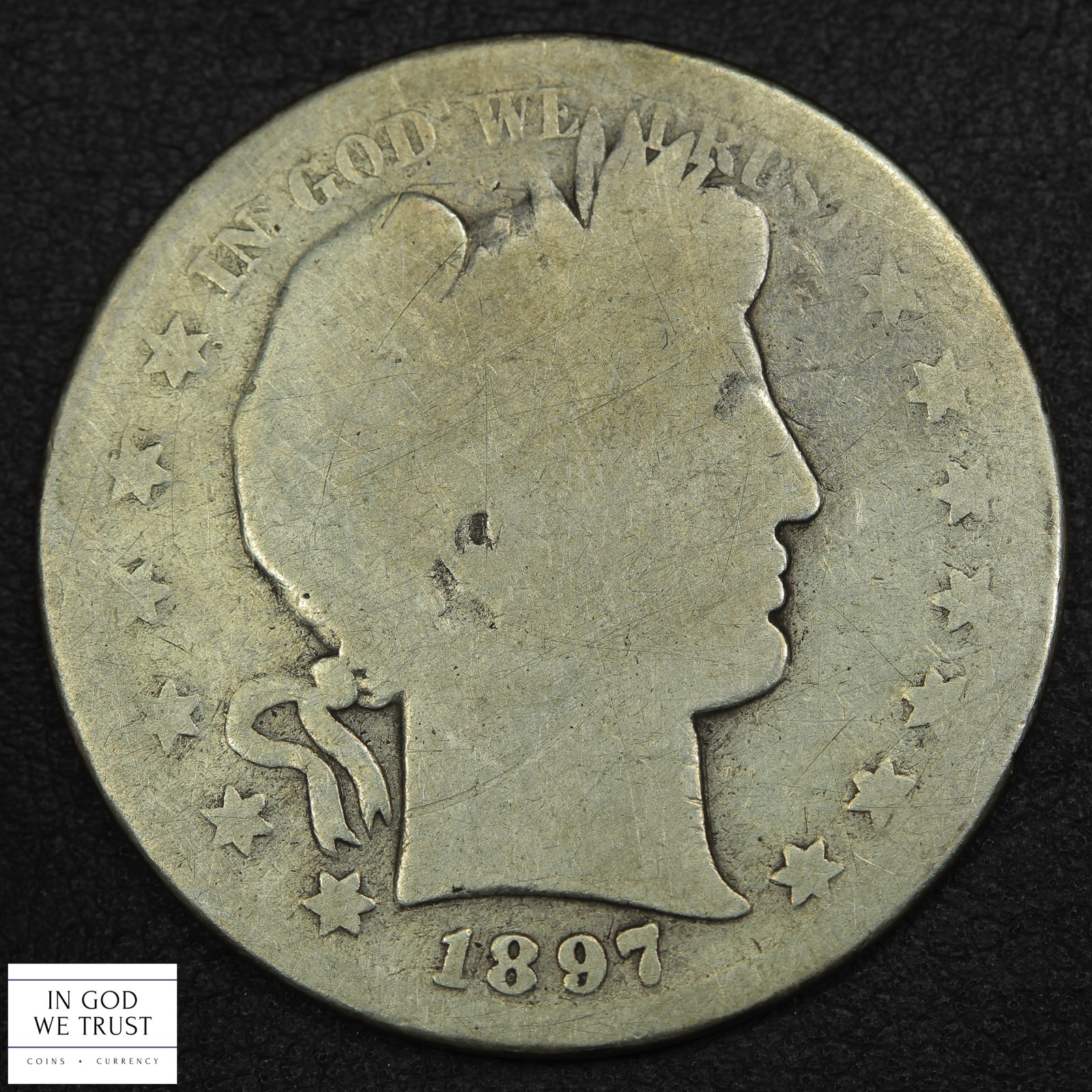 1897 S Barber Silver Half Dollar 50C (Tough Date) 1897 S Barber Silver Half Dollar 50C (Tough Date)