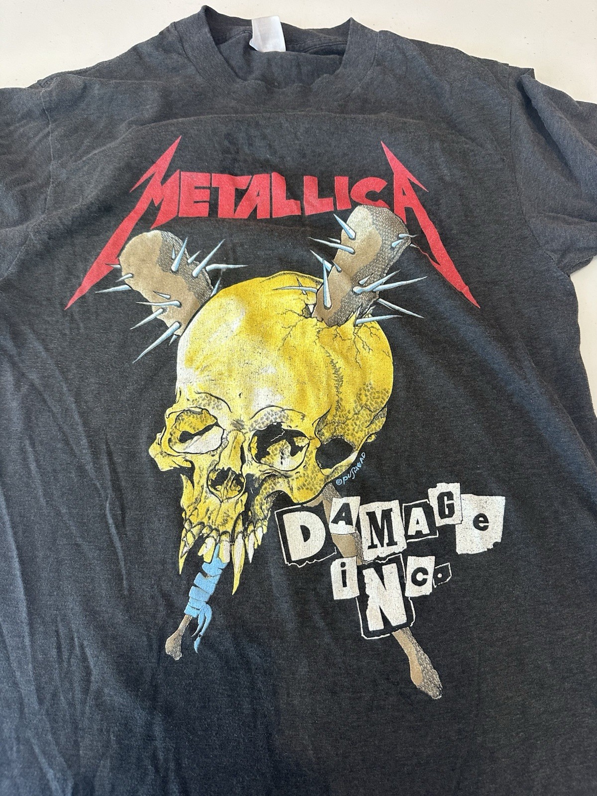 Metallica Damage Inc. Tour T-Shirt Black Size L , vintage, Pushead artwork Metallica Damage Inc. Tour T-Shirt Black Size L , vintage, Pushead artwork