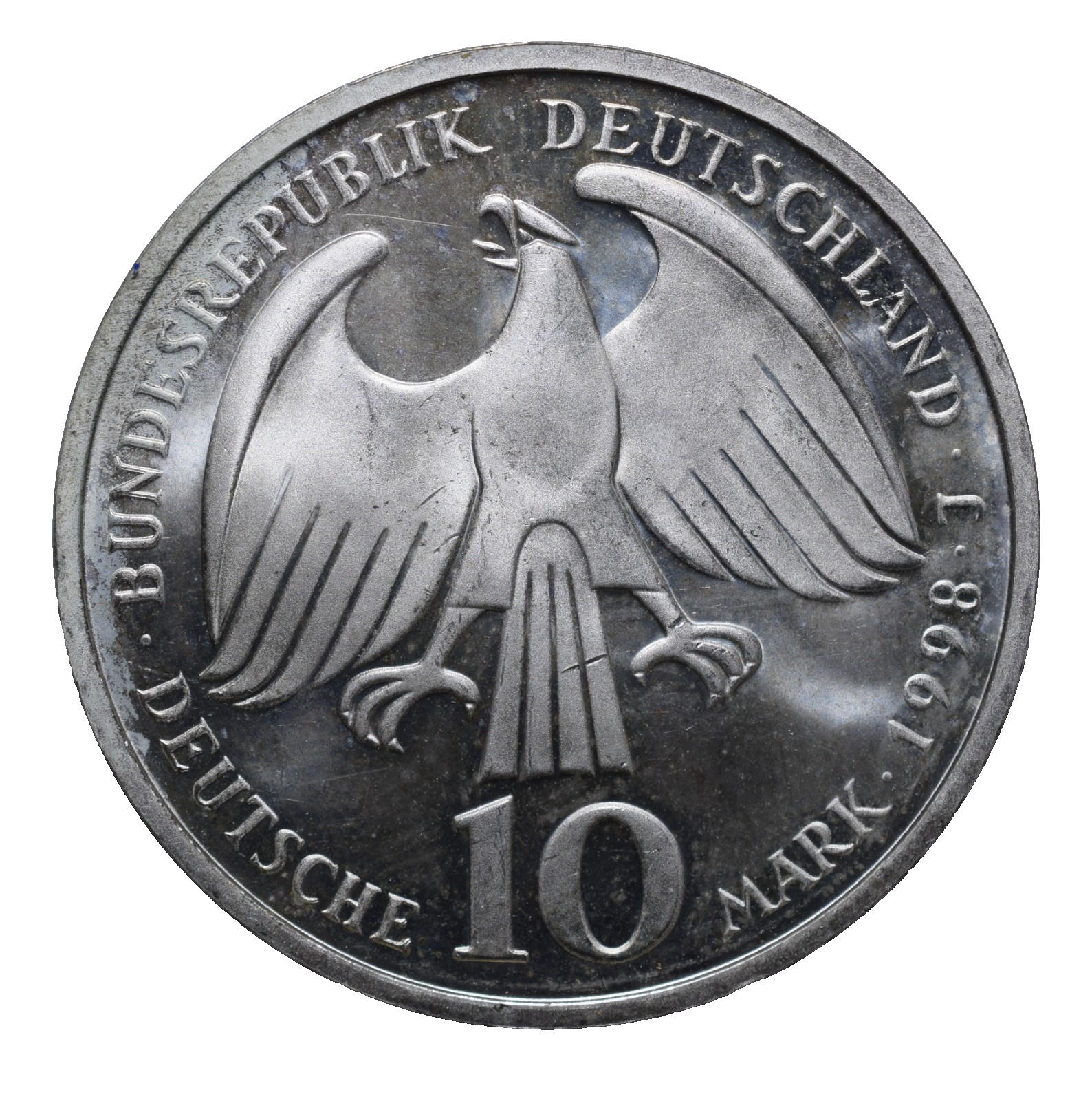 1998 Germany 10 Mark Peace of Westphalia 1648 Silver Coin UNC KM191 Lot [1482]