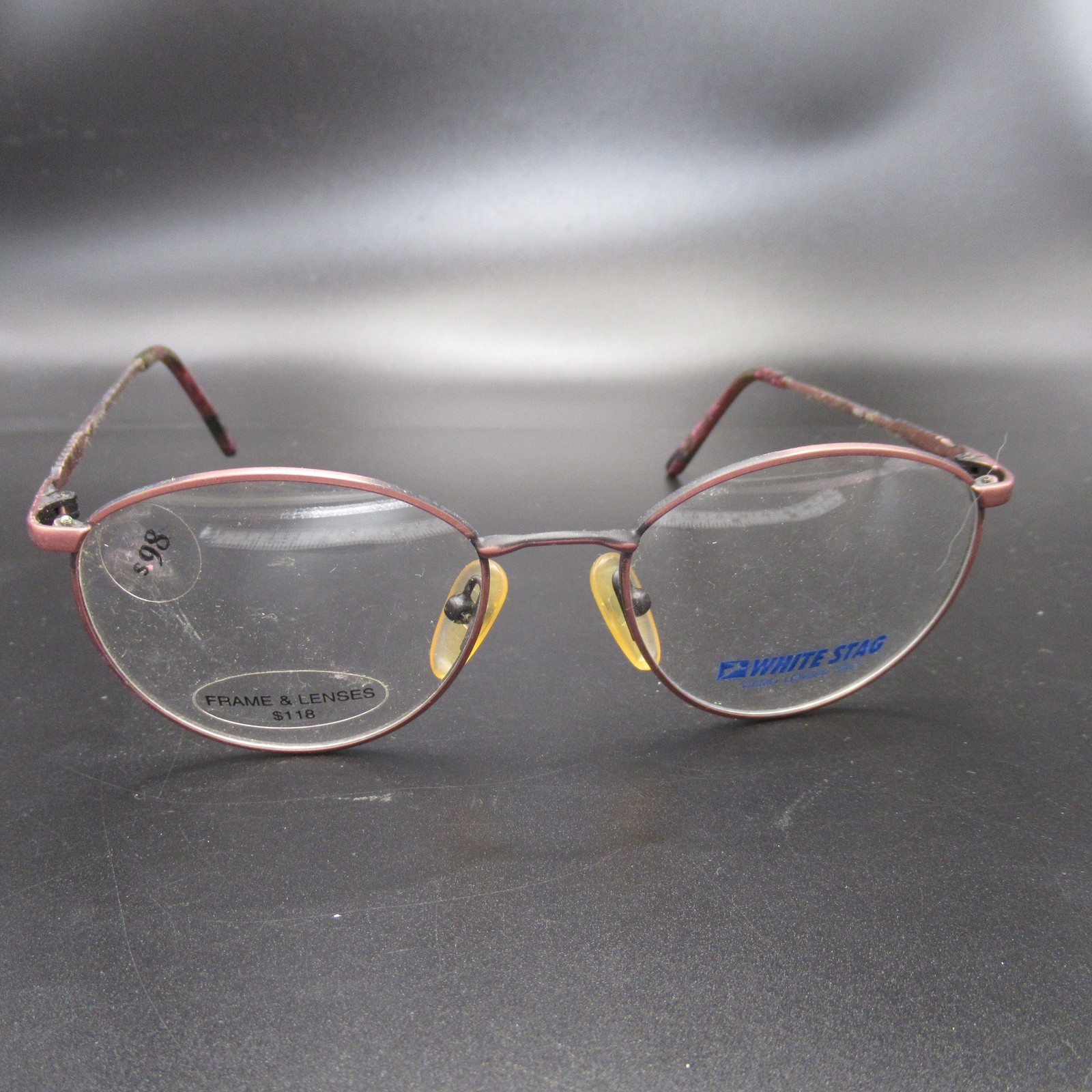 White Stag Eyeglass Frames WS13 ANU Burgundy Oval Full Rim Women\'s 50-18-135