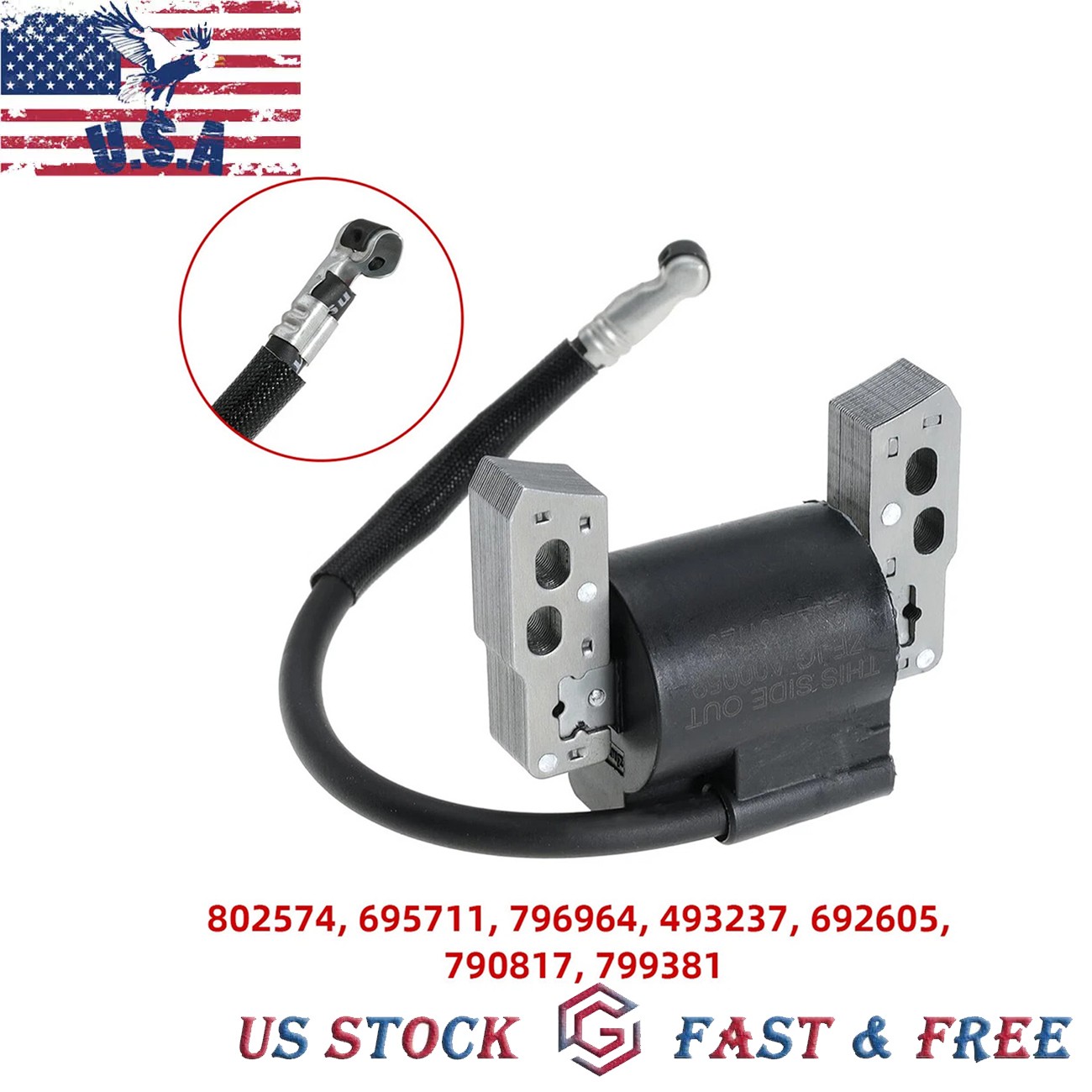 New Armature Ignition Coil Magneto For Briggs & Stratton  802574 590454 799381