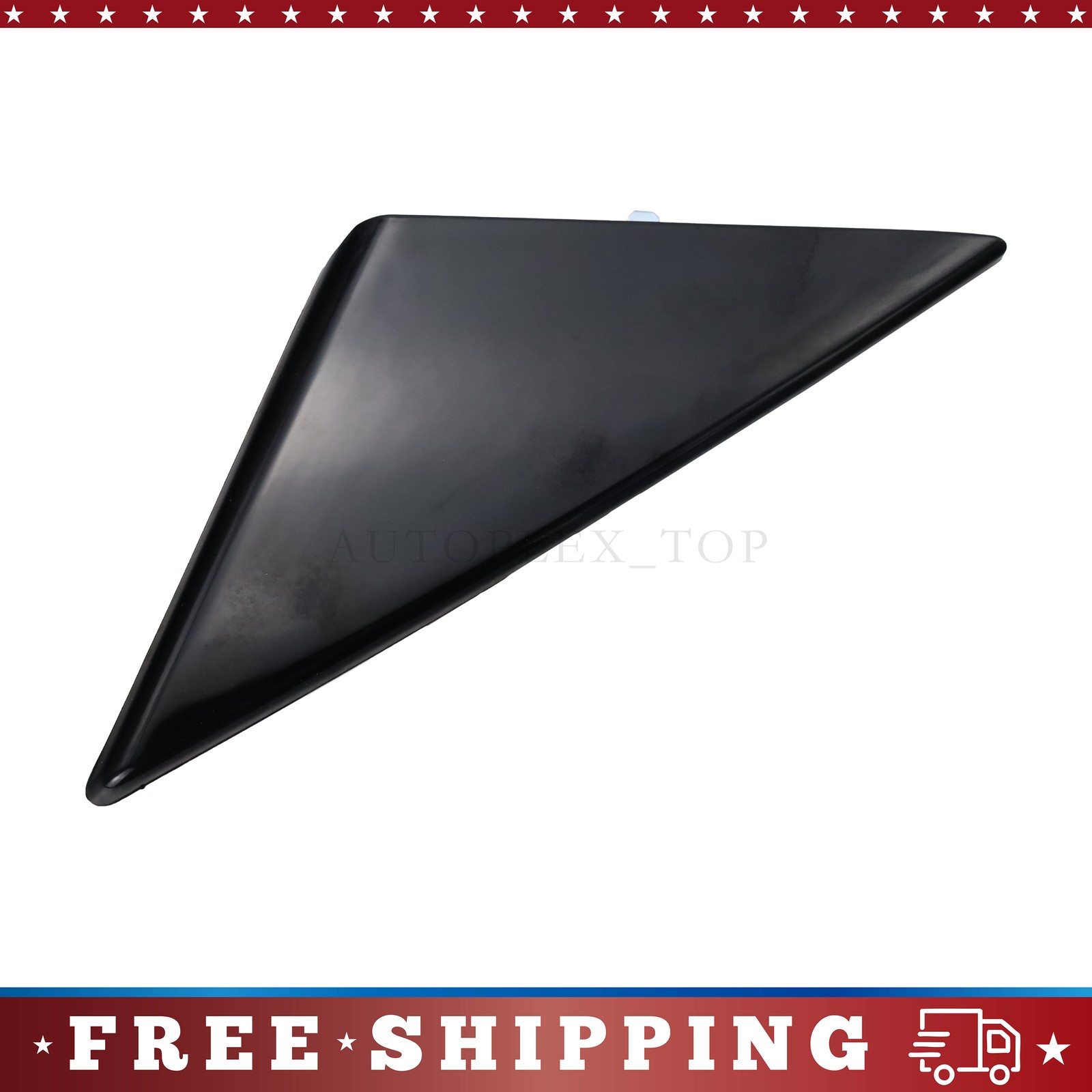Left N/S Front Door Mirror Triangle Corner Trim Black For Audi A7 12-18 US