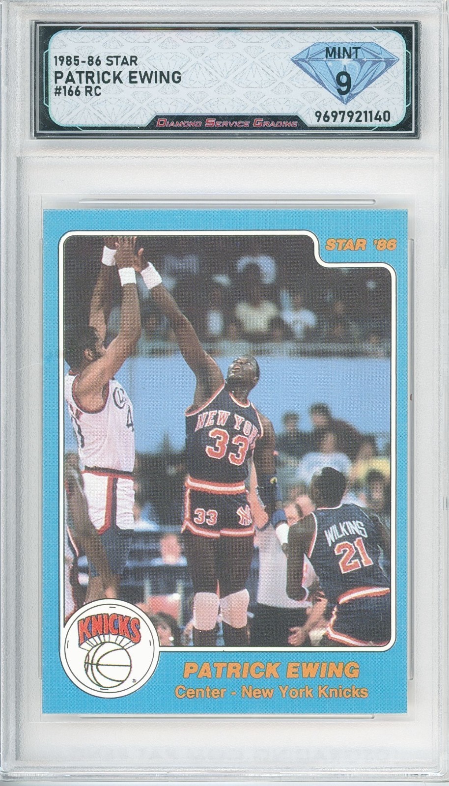1985-86 Star PATRICK EWING #166 Rc 💎 DSG 9 Mint