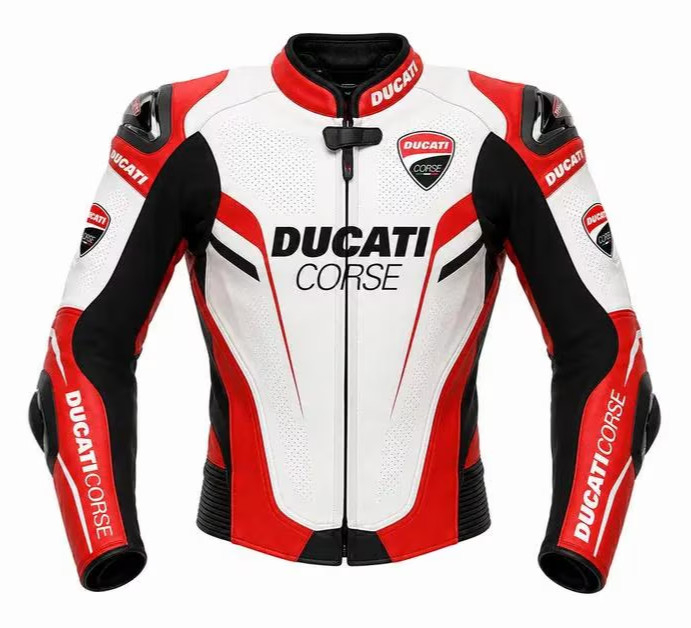 Ducati Corse Motorbike Leather Riding Racing MotoGp Jacket Ducati Corse Motorbike Leather Riding Racing MotoGp Jacket