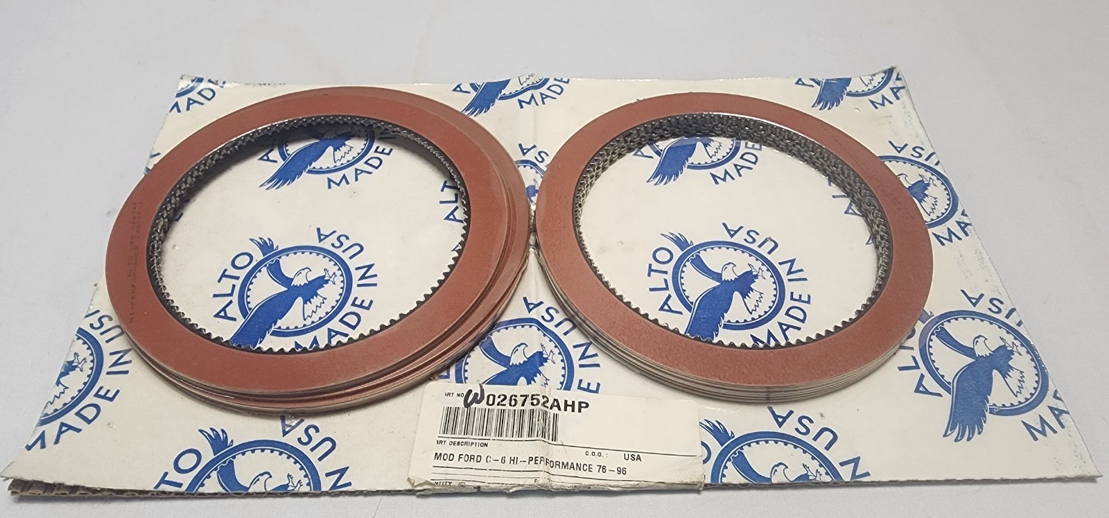 Alto Red Eagle Friction Module 026752AHP Ford C6 Performance Clutches