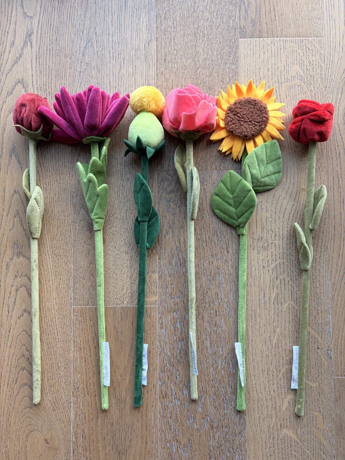 CJ Hendry Cle De Peau Faux Plush Flowers / Flower Market 2.0 - 6 Stems Total