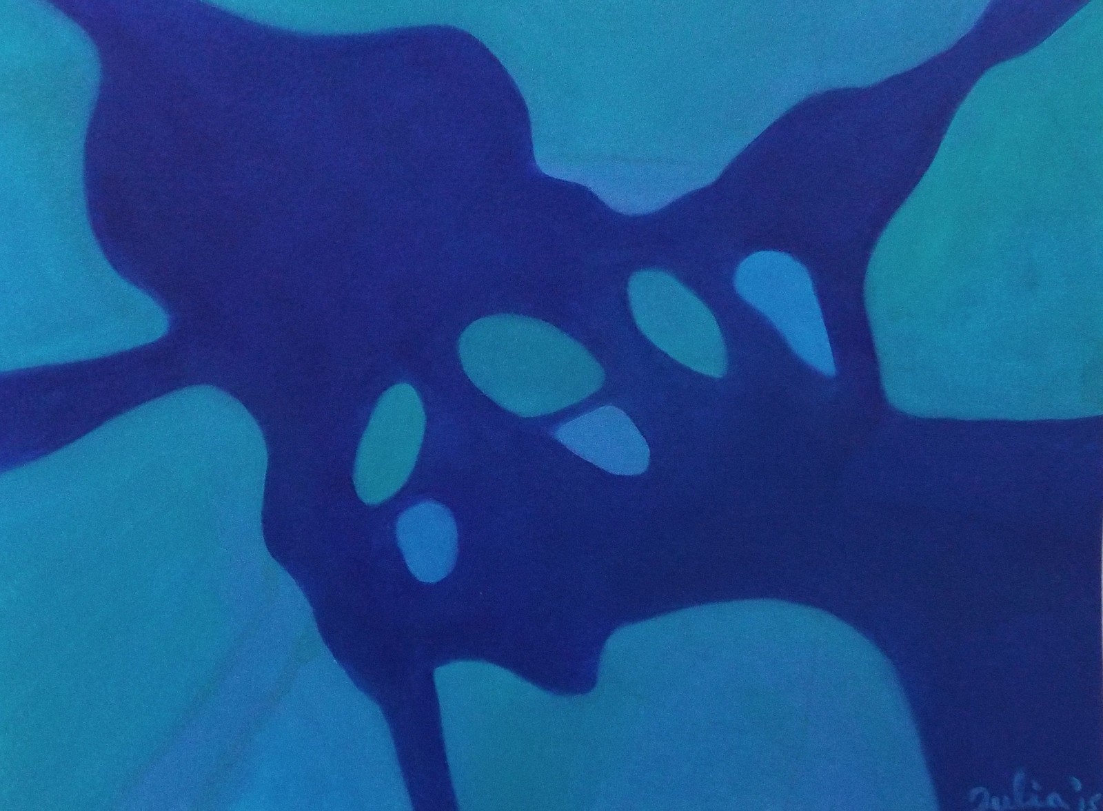 ISLAND BLUE Original Abstract Oil Painting 9 ISLAND BLUE Original Abstract Oil Painting 9