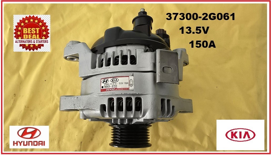DENSO 37300-2G061 ALTERNATOR 12V 150A HYUNDAI KIA SONATA OPTIMA SORENTO DENSO 37300-2G061 ALTERNATOR 12V 150A HYUNDAI KIA SONATA OPTIMA SORENTO
