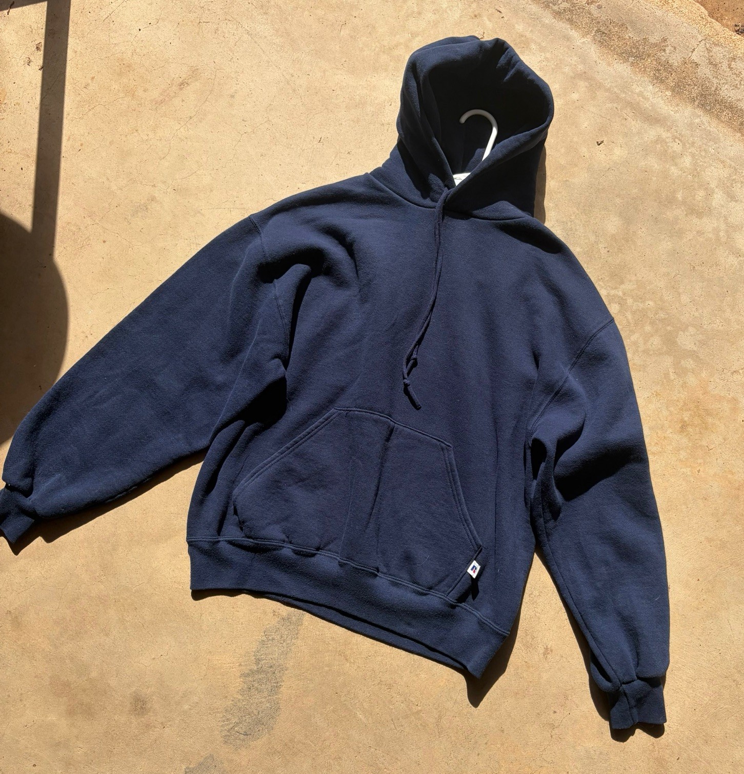 Vintage Russell Athletic Hoodie Navy Blue Blank Made in USA Mens XL Sweatshirt Vintage Russell Athletic Hoodie Navy Blue Blank Made in USA Mens XL Sweatshirt