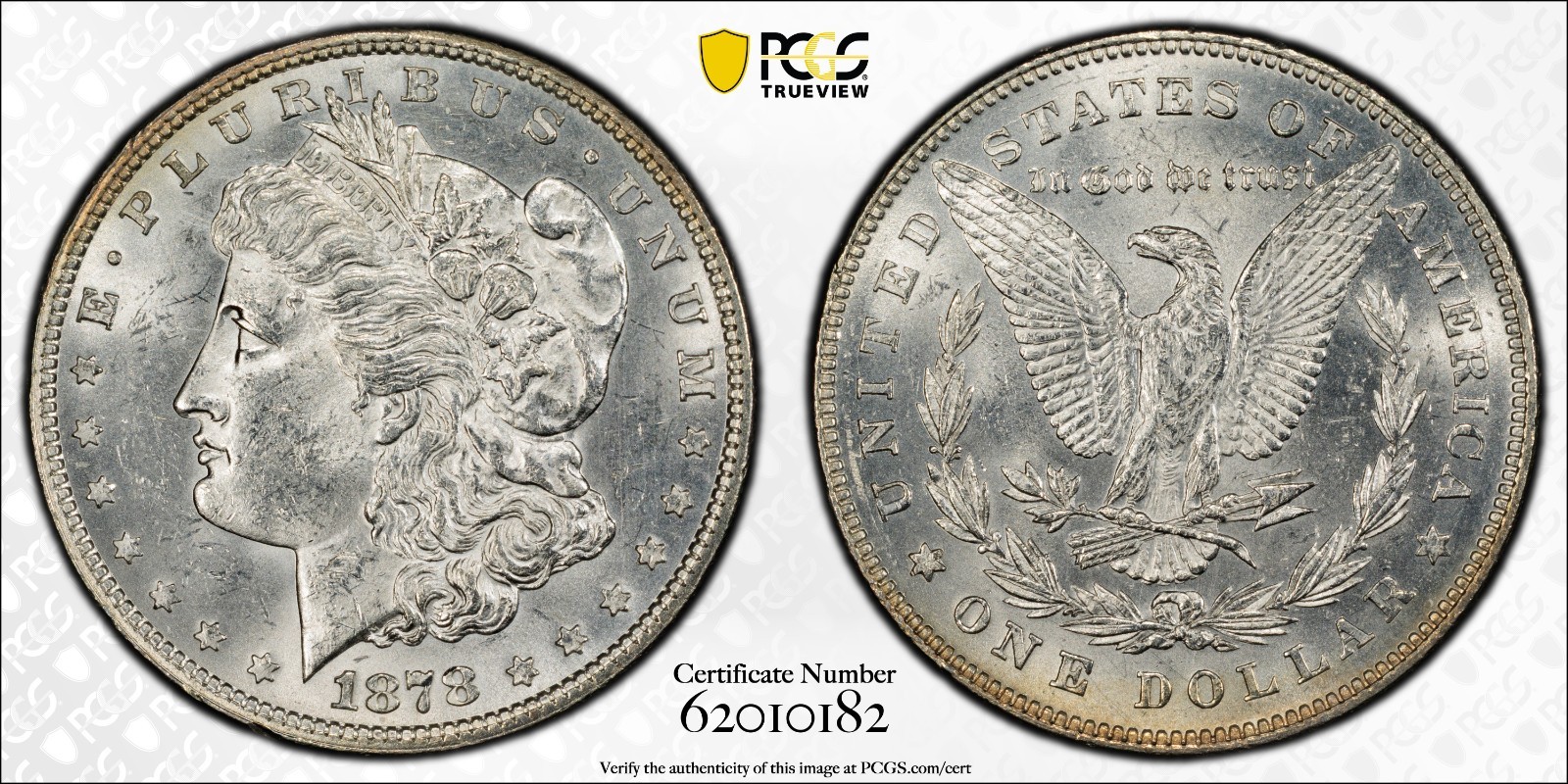 1878 7/8TF VAM 36, 7/4 JUST GRADED PCGS UNC DETAILS (CLEANED) BEAUTIFUL COIN