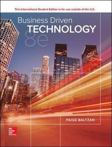 ISE BUSINESS DRIVEN TECHNOLOGY - Paperback By Paige Baltzan - GOOD ISE BUSINESS DRIVEN TECHNOLOGY - Paperback By Paige Baltzan - GOOD
