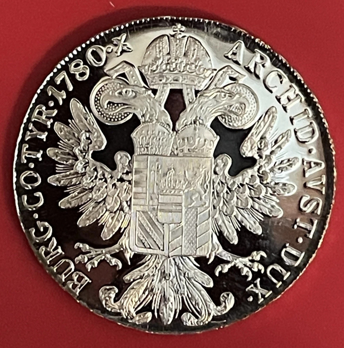 1780 SF AUSTRIA - THALER - MARIA THERESA RESTRIKE - 3/4 Oz PROOF SILVER CROWN