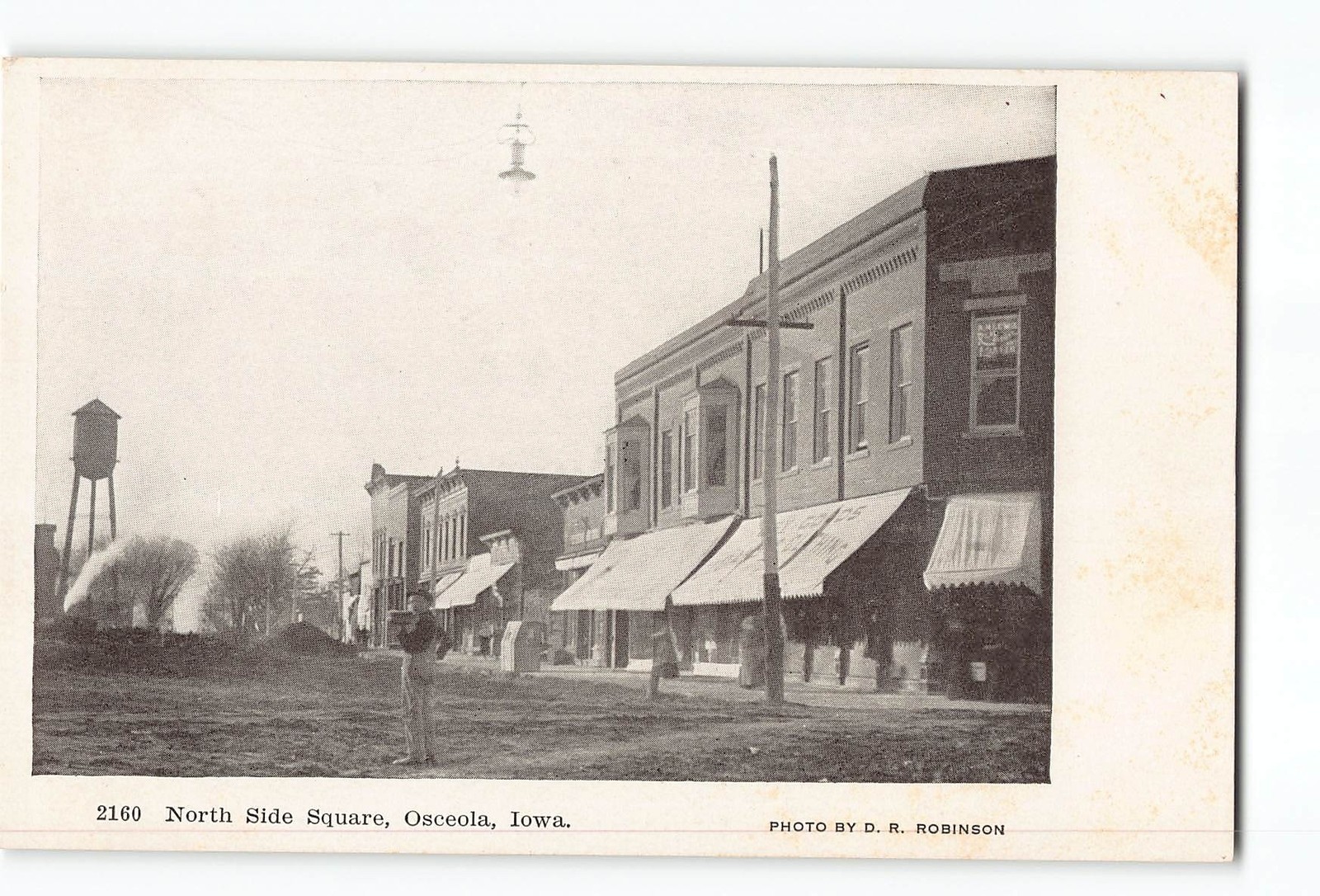 Osceola Iowa IA Postcard 1901-1907 North Side Square