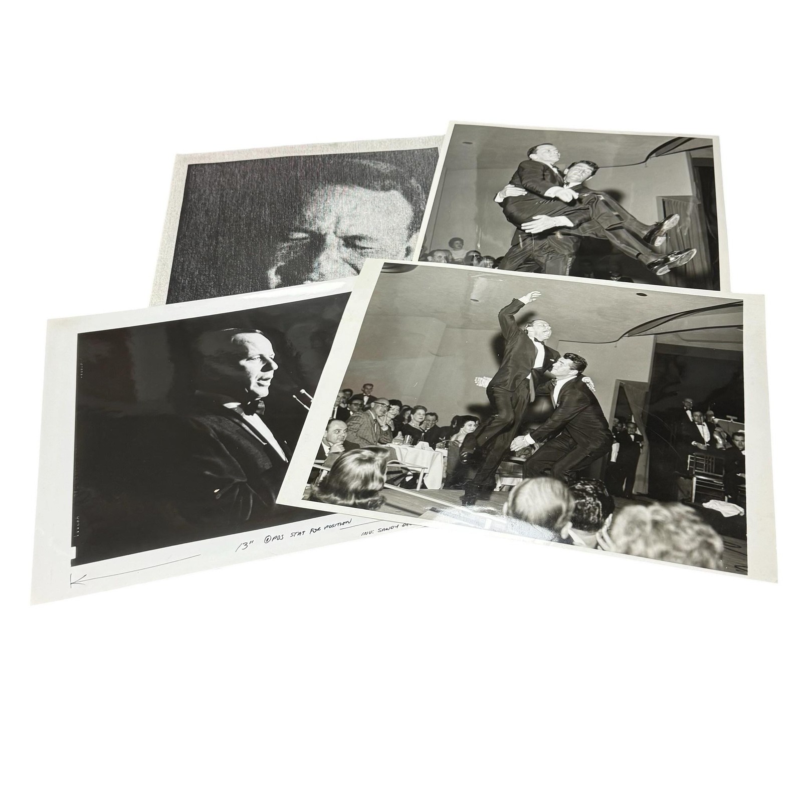 Vintage Frank Sinatra Dean Martin 1968 Studio Photo Lot Las Vegas Sandy Dvore