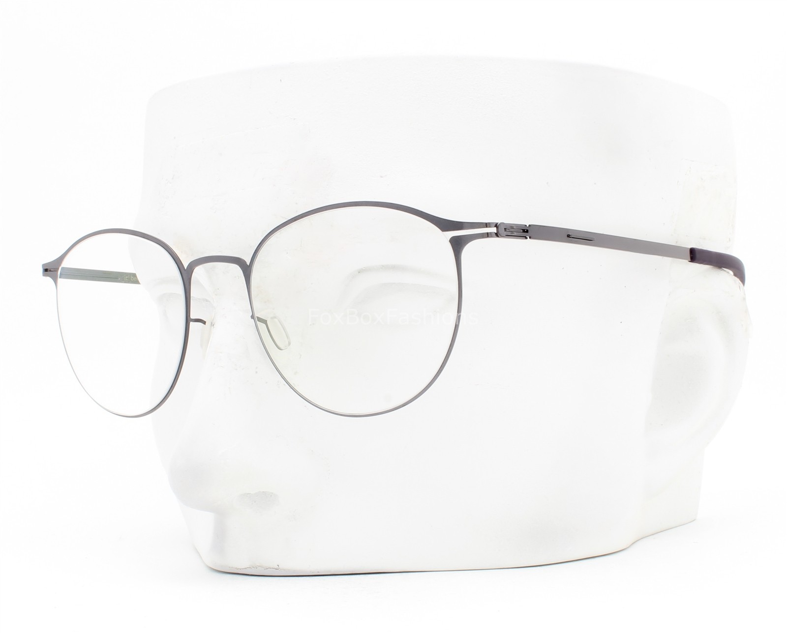 Ic Berlin Amihan Small Eyeglasses Polished Aubergine Dark Purple 47mm No Case
