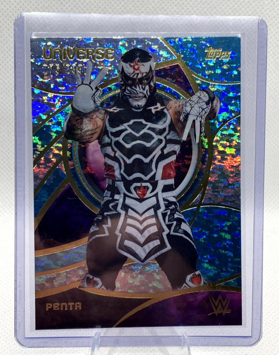 2026 Topps Universe WWE, Penta #79, Aqua Speckle /299 2026 Topps Universe WWE, Penta #79, Aqua Speckle /299