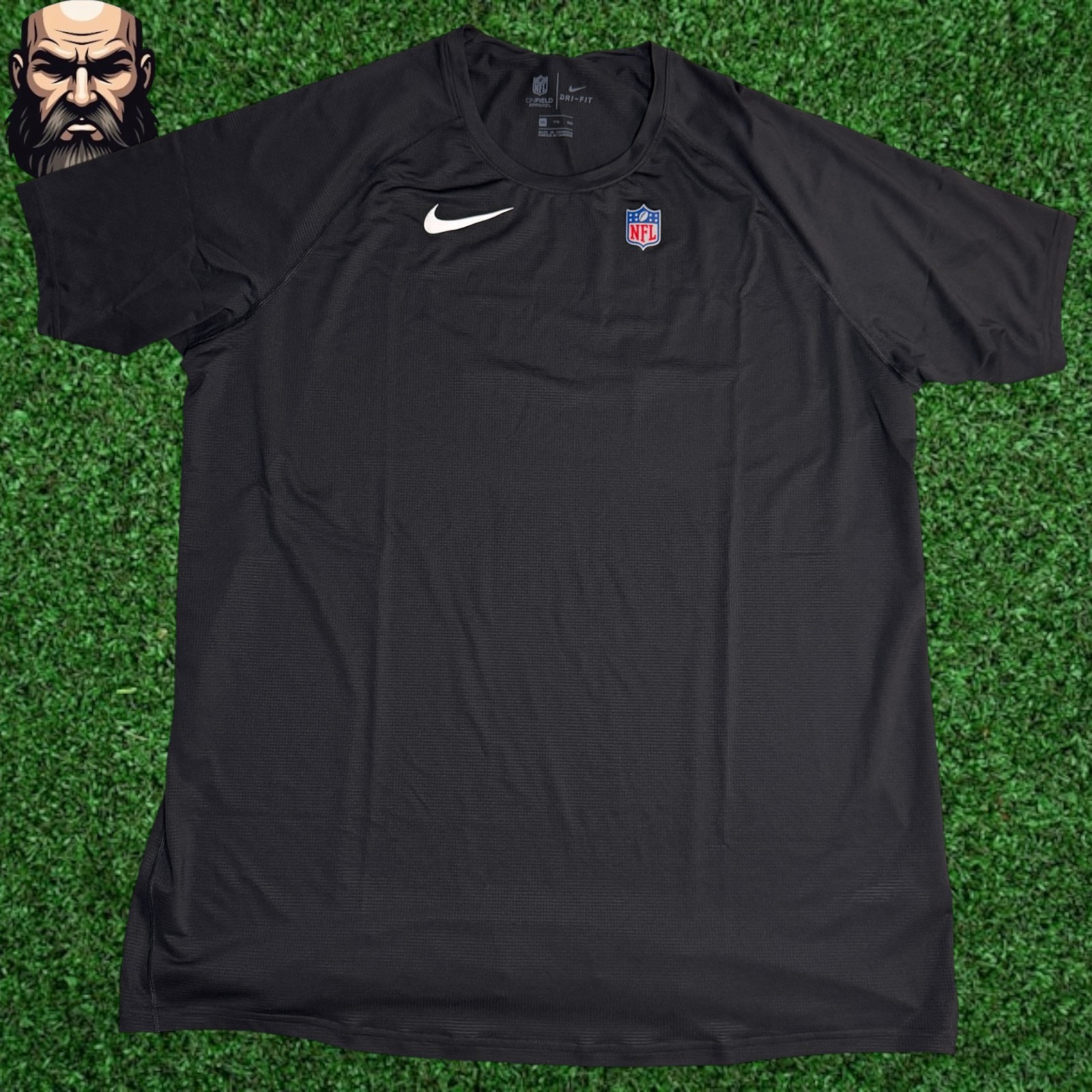 Nike Dri-Fit NFL Team Issued Black White CW6317-010 Men's Size 2XL Nike Dri-Fit NFL Team Issued Black White CW6317-010 Men's Size 2XL