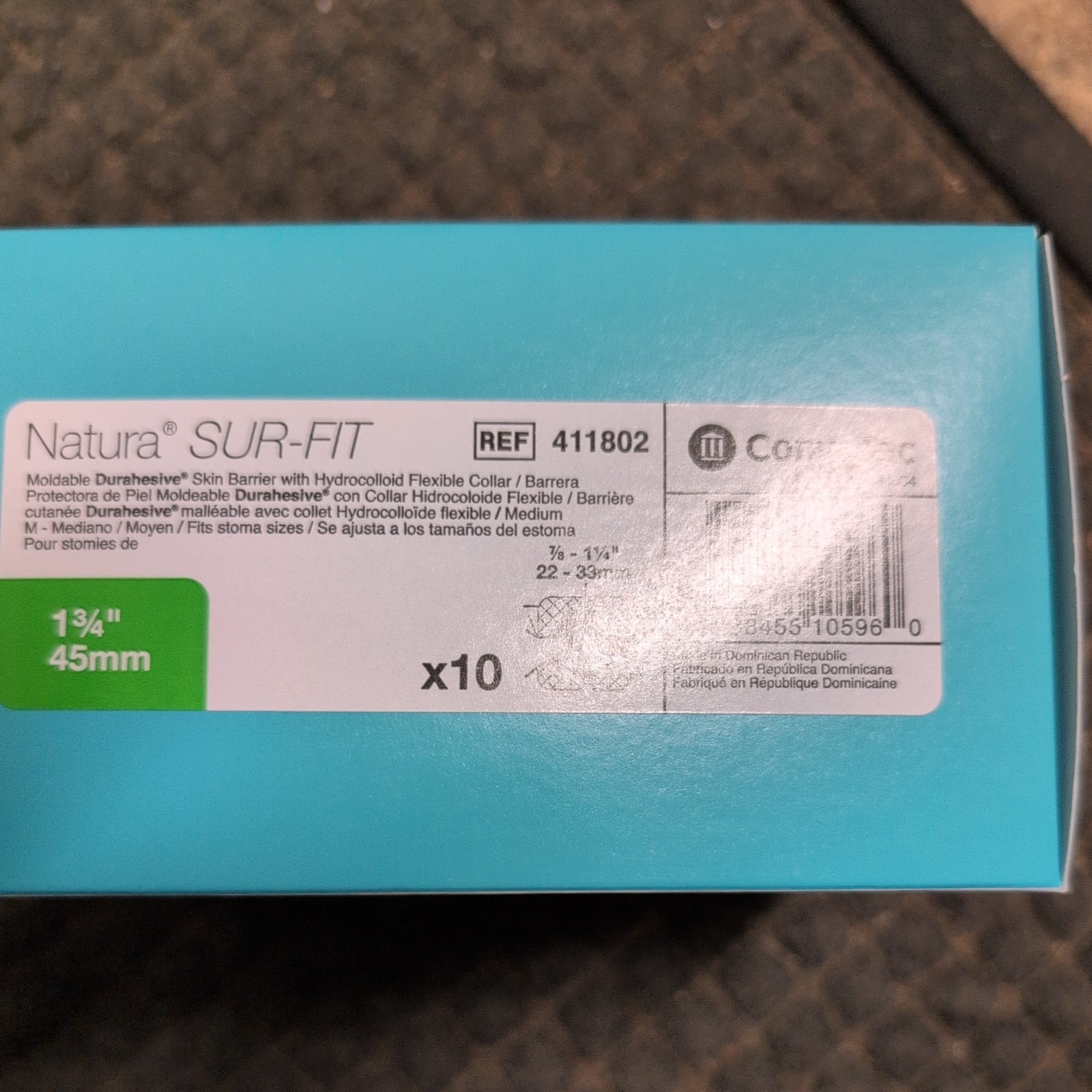 10ct ConvaTec 411802 Natura Sur-Fit Moldable Skin Barrier 9/30 exp date 10ct ConvaTec 411802 Natura Sur-Fit Moldable Skin Barrier 9/30 exp date