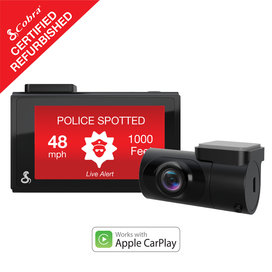 Cobra Smart Dash & Rear Cam SC 200D QHD 1600P WiFi GPS Certified Refurbished