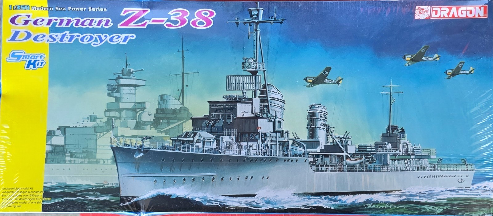 1/350 Dragon German Destroyer Z-32 Smart Kit 1049 SEALED 1/350 Dragon German Destroyer Z-32 Smart Kit 1049 SEALED