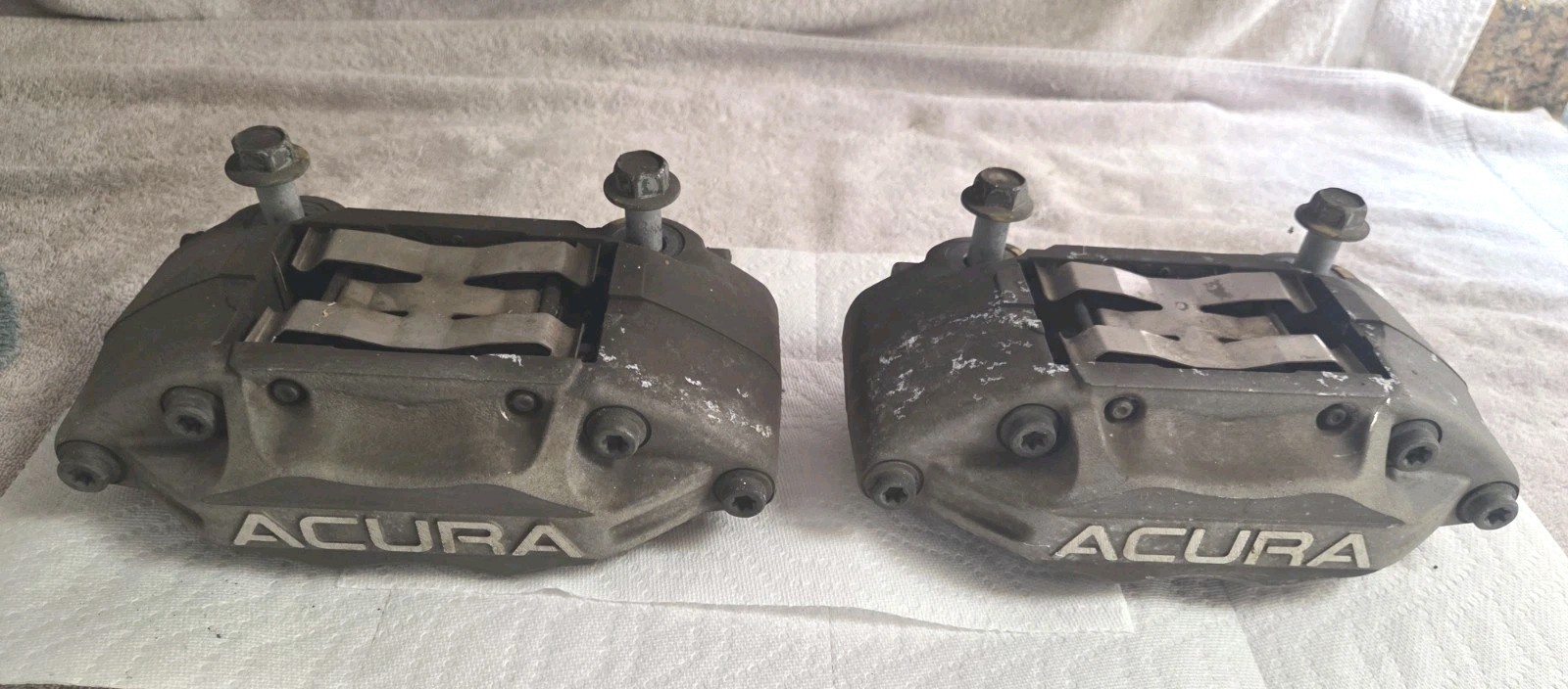 2005-2012 Acura RL Front 4 Piston Brake Calipers Big Brake , ADVICS 2005-2012 Acura RL Front 4 Piston Brake Calipers Big Brake , ADVICS
