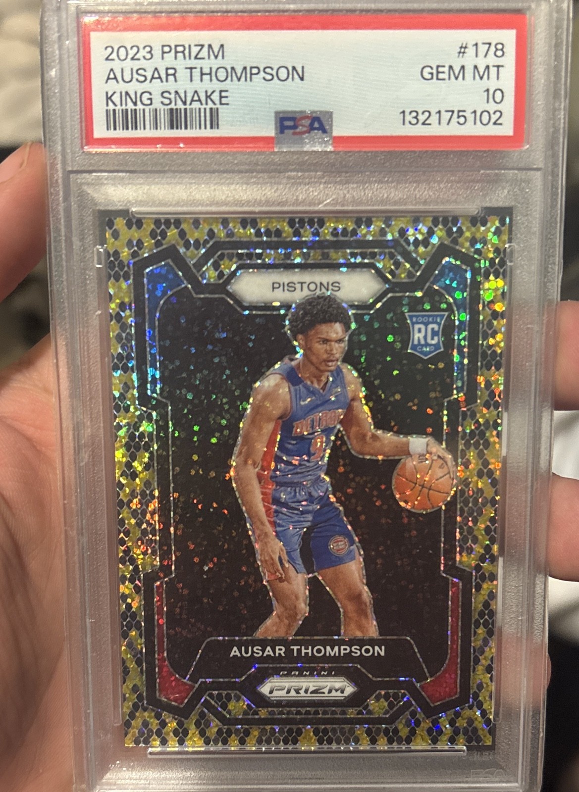 2023-24 Panini Prizm - Ausar Thompson #178 Snake Skin Prizm (RC) 2023-24 Panini Prizm - Ausar Thompson #178 Snake Skin Prizm (RC)