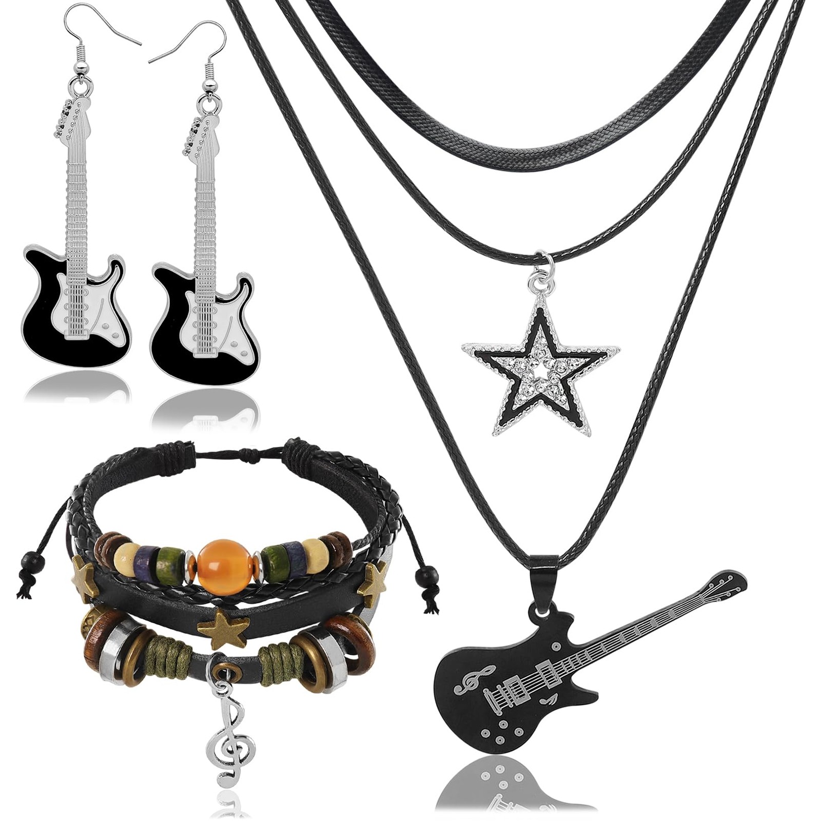 Fscwlmon 3 Pcs Multilayer Y2k Star Fairy Grunge Jewelry Set for Women Layered... Fscwlmon 3 Pcs Multilayer Y2k Star Fairy Grunge Jewelry Set for Women Layered...