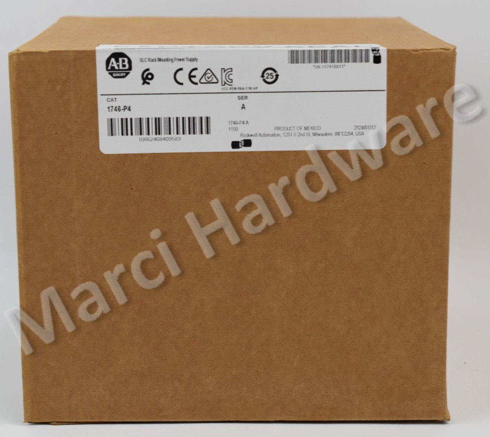 Sealed Allen Bradley 1746-P4 /A SLC 500 Rack Power Supply 120/240VAC 10A