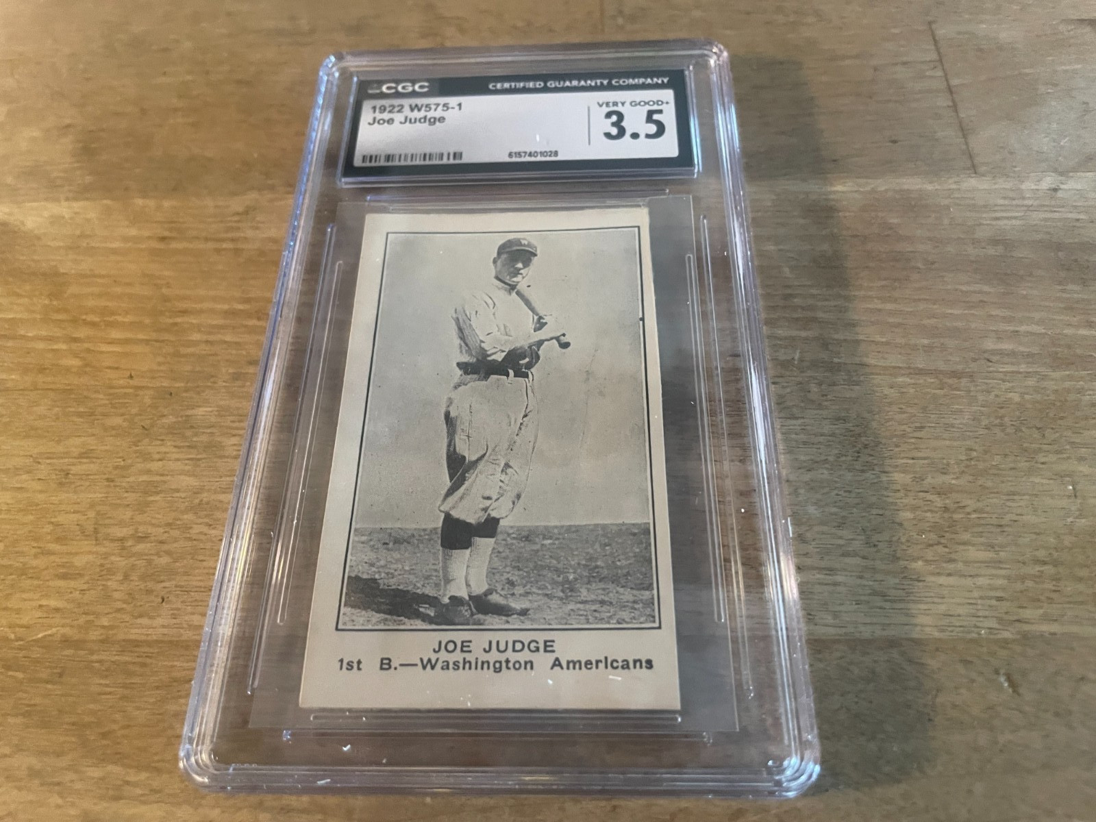 1922 Antique Baseball Card W575-1 CGC 3.5 Joe Judge Washington 1922 Antique Baseball Card W575-1 CGC 3.5 Joe Judge Washington