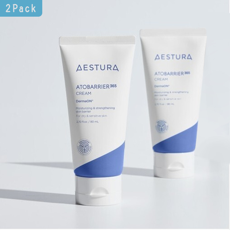 2-Pack AESTURA Atobarrier 365 Cream 80ml  Intensive Moisturizing Capsule Cream