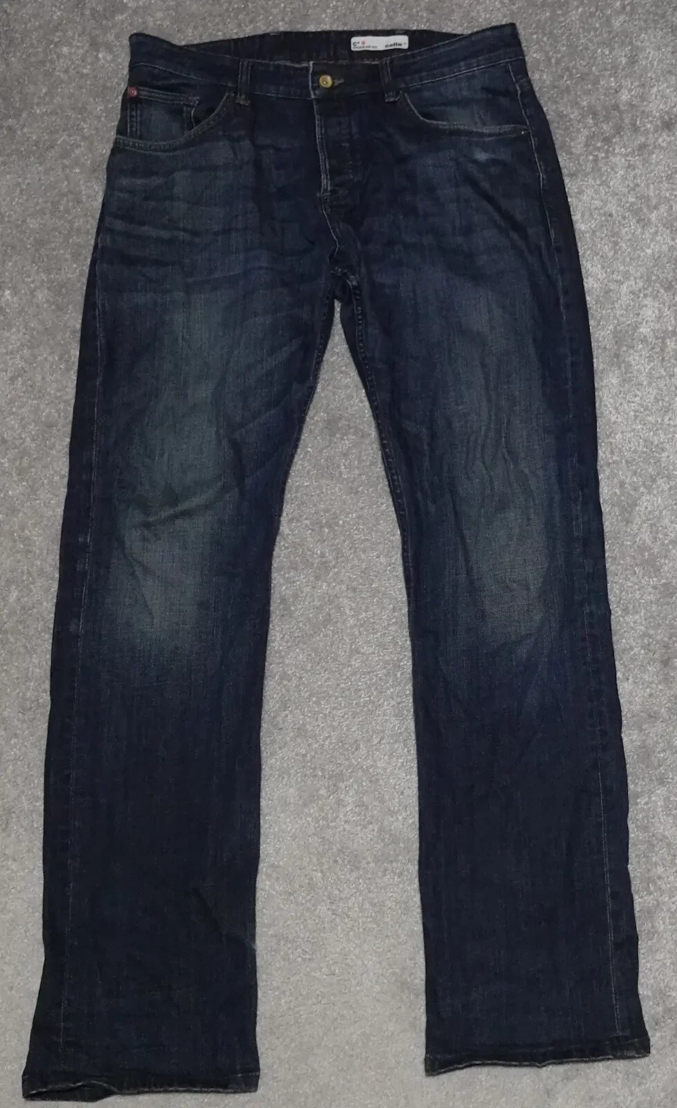 Celio C*Five Regular Fit Jeans Men\'s Size 36 Dark Blue Denim Straight Workwear Celio C*Five Regular Fit Jeans Men\'s Size 36 Dark Blue Denim Straight Workwear