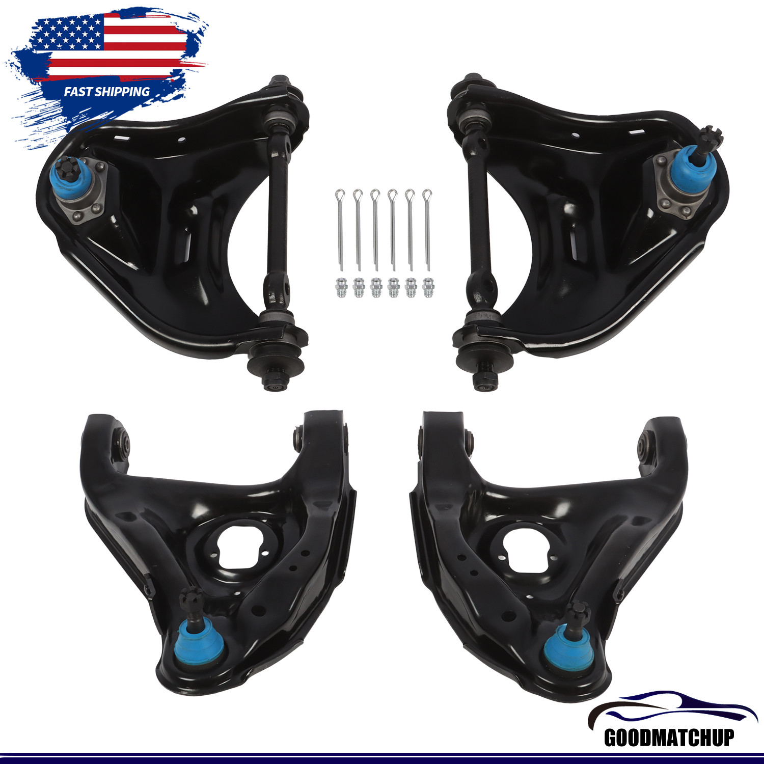 For 1982-05 Chevrolet Blazer 4PCS Front Upper Lower Control Arm Ball Joint Kit For 1982-05 Chevrolet Blazer 4PCS Front Upper Lower Control Arm Ball Joint Kit