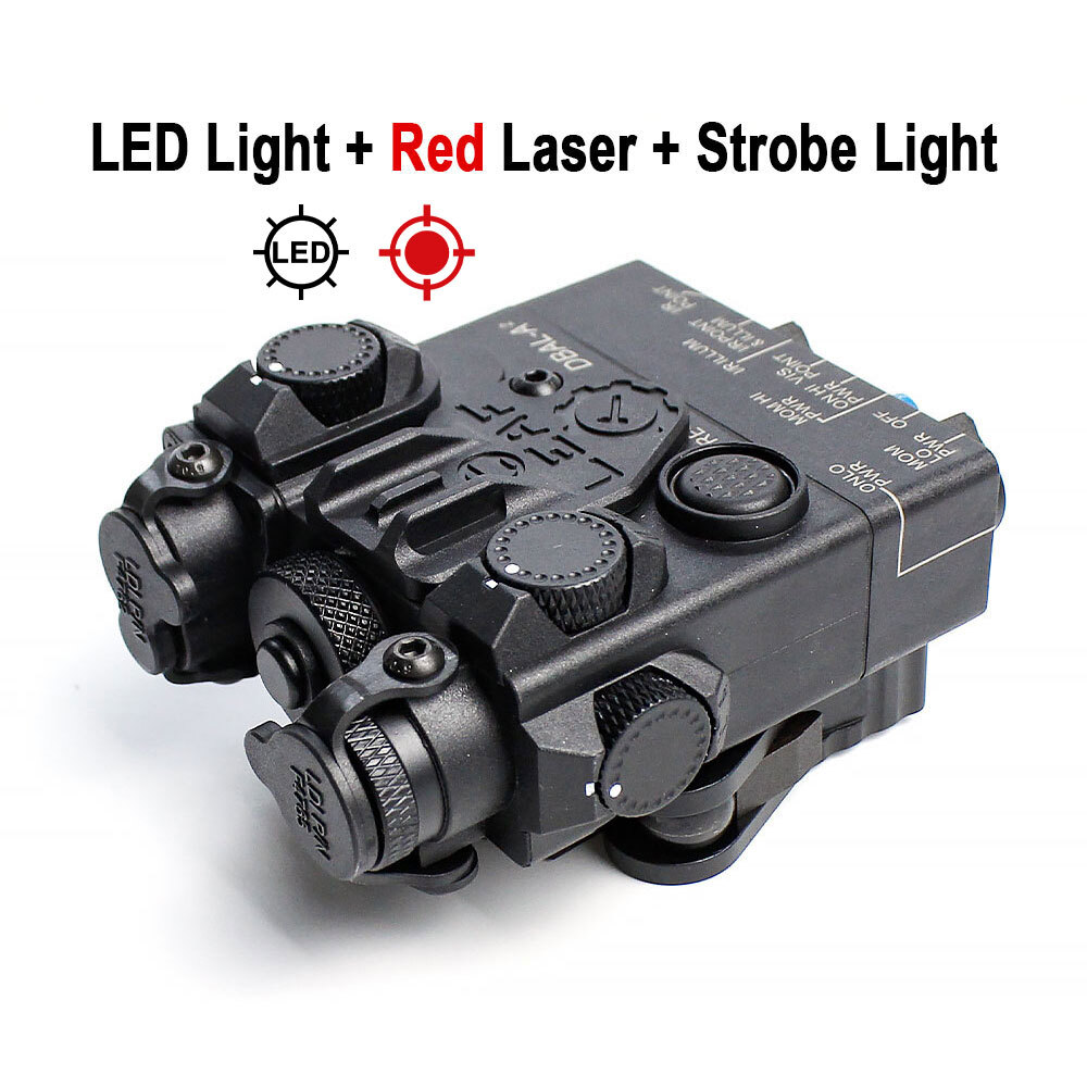 Tactical DBAL-A2 Red Green Aiming Laser With White Hunting Strobe Light
