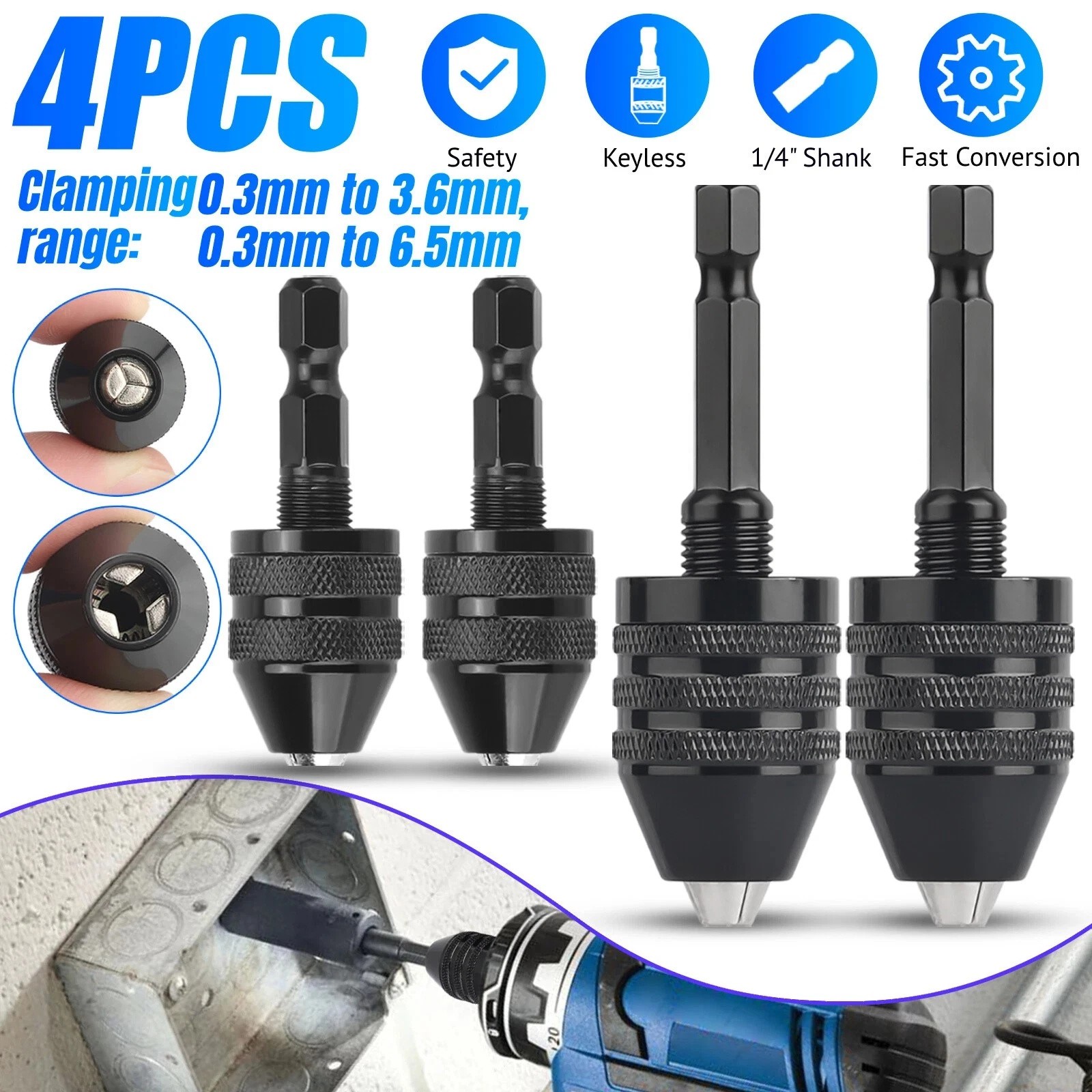 4Pcs 1/4\