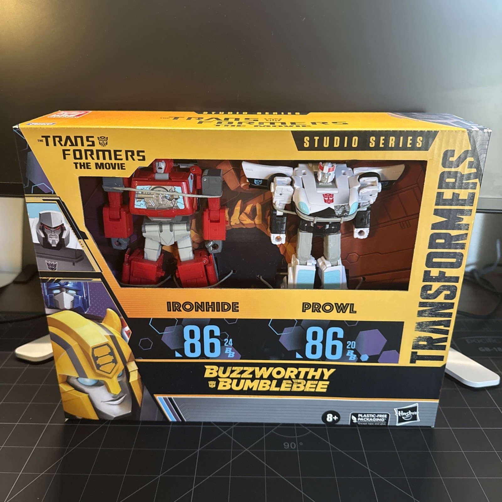 Transformers The Movie Buzzworthy Bumblebee 86 Ironhide & Prowl Figure set Transformers The Movie Buzzworthy Bumblebee 86 Ironhide & Prowl Figure set