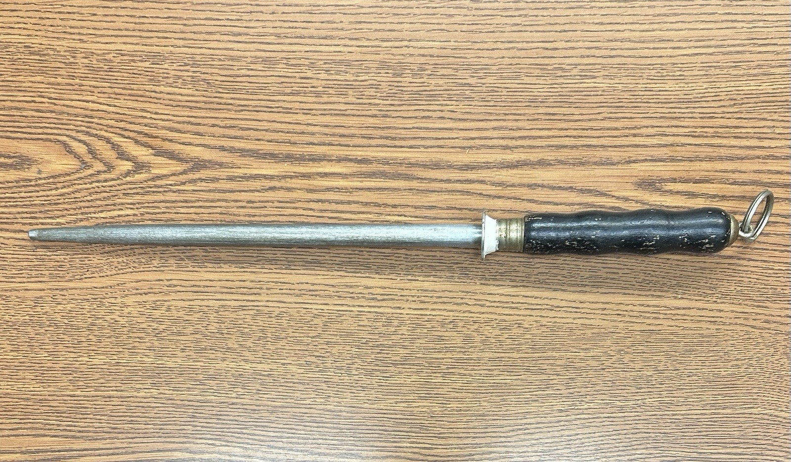 Vintage Goldcrest Wood Handle Solingen Germany Honing Steel Knife Sharpener Rod Vintage Goldcrest Wood Handle Solingen Germany Honing Steel Knife Sharpener Rod