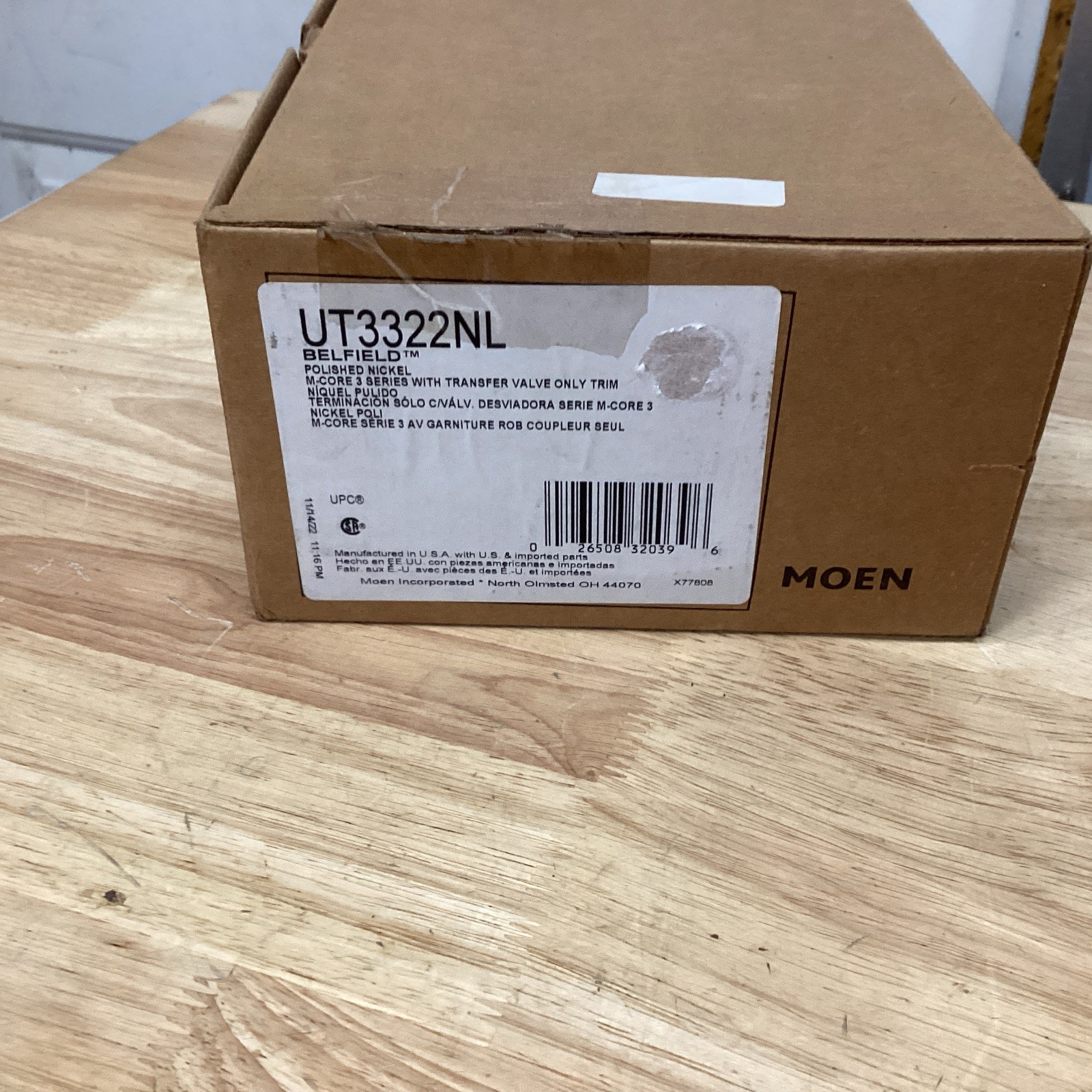 Moen UT3322NL M-Core 3-Series Trim w/ Integrated Valve - Polished Nickel 