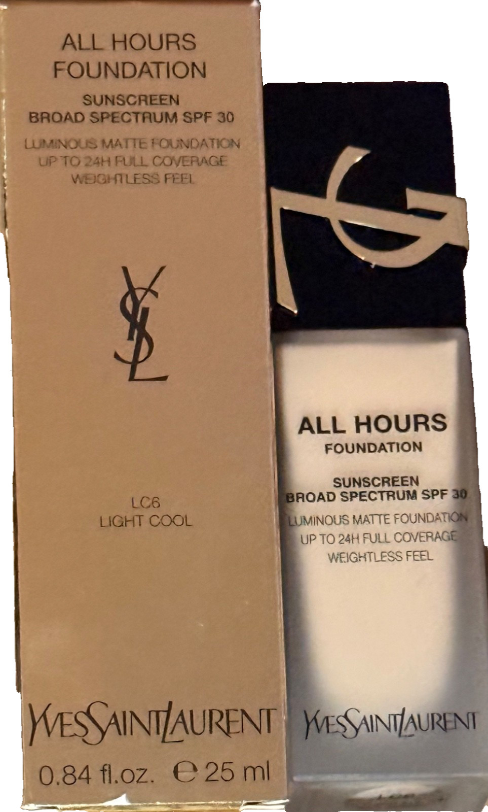 YSL all hours foundation Luminous Matte LC6 New In Box YSL all hours foundation Luminous Matte LC6 New In Box